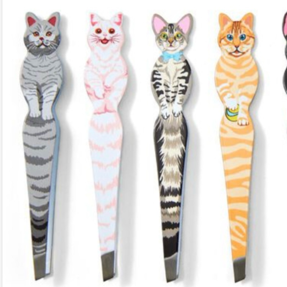 Beauty Secrets CAT theme tweezers Manicure Tool Metal TABBY or Kitty or ?